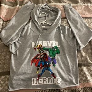Marvel cropped hoodie